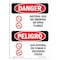 Signmission OSHA Sign, Natural Gas No Smoking Bilingual, 10in X 7in Rigid Plastic, 7" W, 10" L, Spanish OS-DS-P-710-VS-1454 - alternate 1